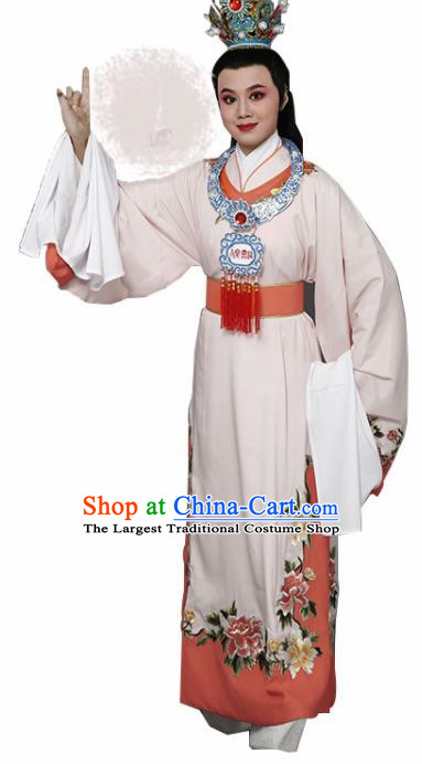 Handmade Chinese Beijing Opera Niche Pink Costume Traditional Peking Opera Nobility Childe Clothing for Men