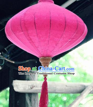 Handmade Traditional Chinese Lantern Rosy Lanterns Ceiling Lamp New Year Lantern