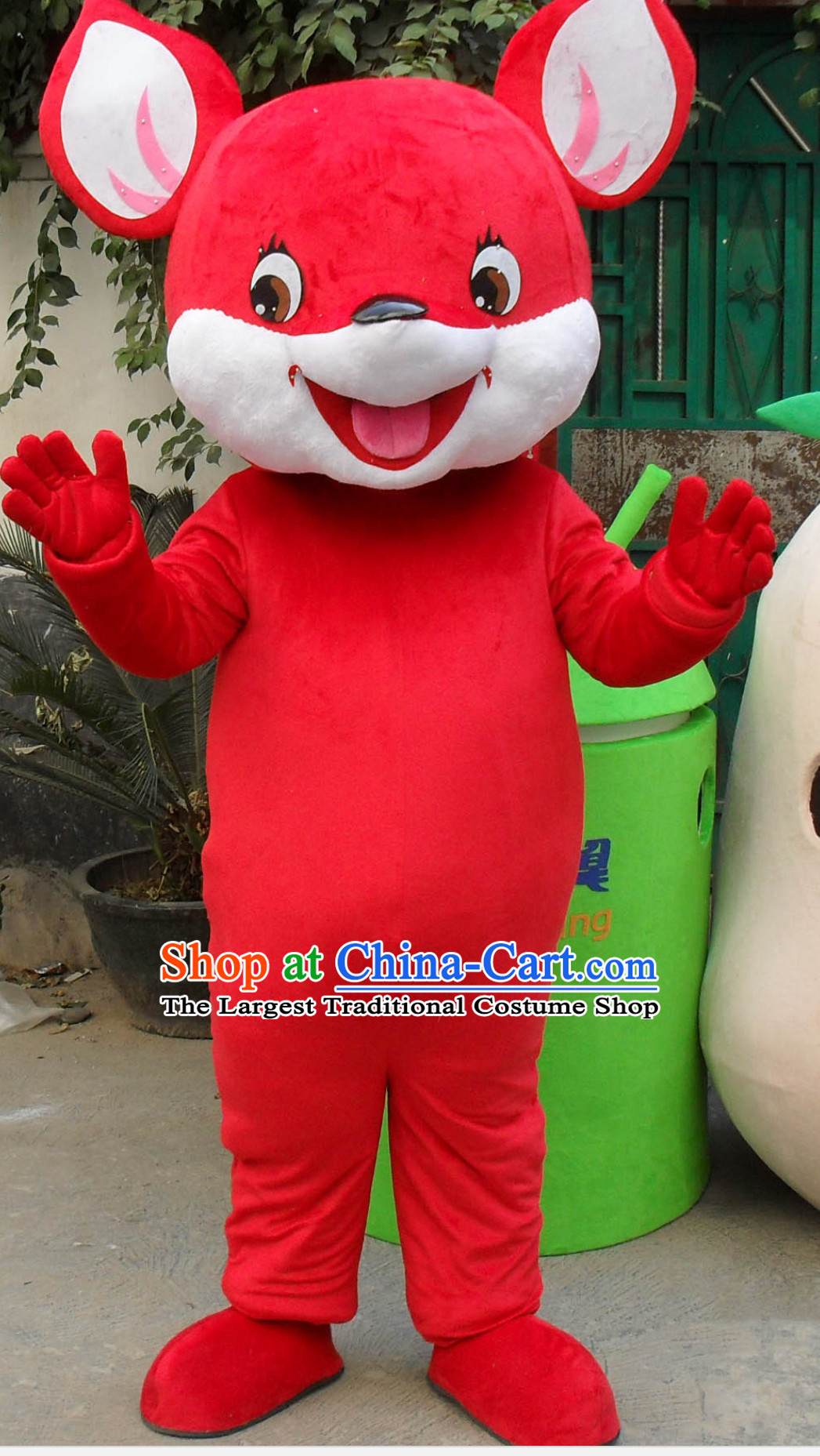 Lucky Red Chinese 2020 Rat Year Mascot Costume