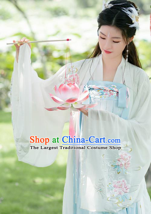 Traditional Chinese Tang Dynasty Imperial Concubine Hanfu Dress Ancient Court Princess Embroidered Historical Costume for Women