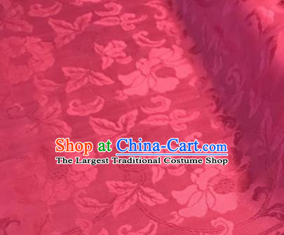 Chinese Traditional Vine Pattern Design Peach Pink Brocade Fabric Asian Silk Fabric Chinese Fabric Material