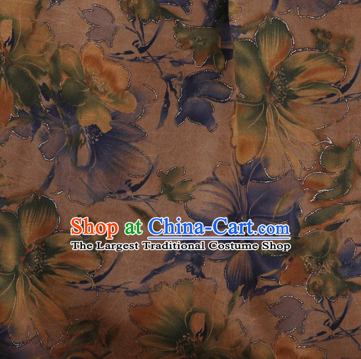 Traditional Chinese Classical Pattern Design Satin Watered Gauze Brocade Fabric Asian Silk Fabric Material
