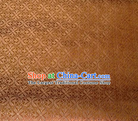 Chinese Classical Pozidriv Pattern Design Golden Brocade Asian Traditional Hanfu Silk Fabric Tang Suit Fabric Material