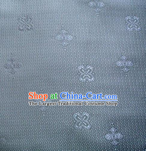 Chinese Classical Pattern Design Grey Blue Brocade Asian Traditional Hanfu Silk Fabric Tang Suit Fabric Material