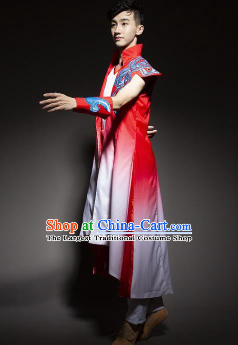 Chinese Traditional National Dance Clothing Classical Dance Stage Performance Costume for Men