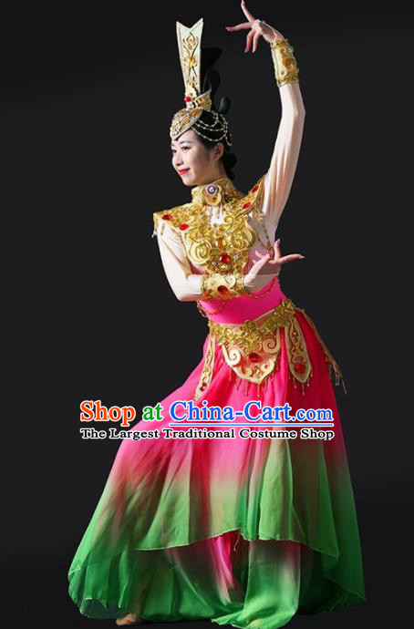 Chinese Traditional Dance Bichunmoo Dress Classical Dance Stage Performance Costume for Women