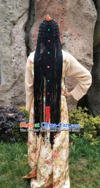 Chinese Traditional Zang Nationality Female Dress Tibetan Dance Ethnic Costume for Women