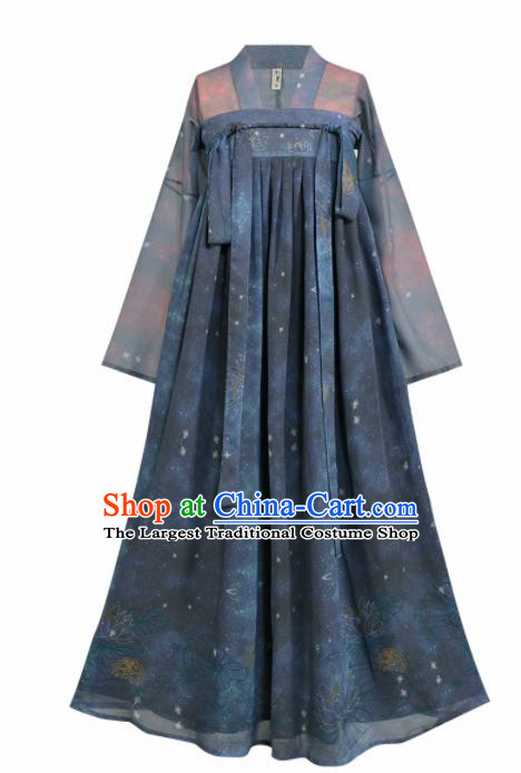 Asian Chinese Ancient Female Hanfu Dress Traditional Tang Dynasty Court Lady Historical Costume for Women