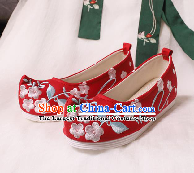 Chinese Shoes Wedding Red Shoes Opera Shoes Hanfu Princess Shoes Embroidered Shoes for Women