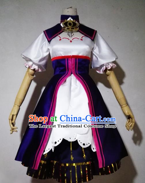 Chinese Traditional Cosplay Maidservant Costume Ancient Swordsman Hanfu Dress for Women