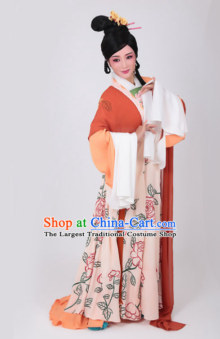 Chinese Traditional Peking Opera Actress Queen Dress Ancient Court Lady Embroidered Costume for Women