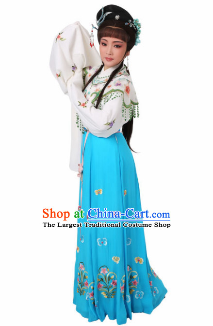 Chinese Traditional Peking Opera Princess Dress Ancient Palace Lady Embroidered Costume for Women