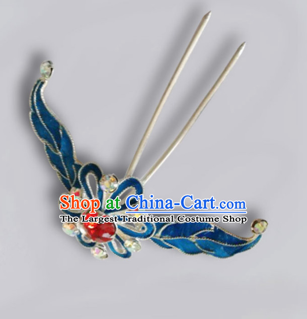 Chinese Ancient Court Princess Grass Hairpins Traditional Beijing Opera Diva Hair Accessories for Adults