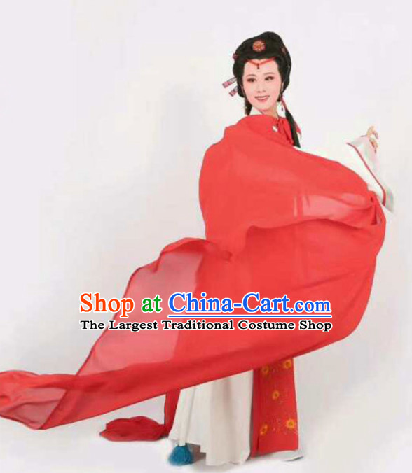 Chinese Traditional Peking Opera Diva Dress Ancient Imperial Consort Yu Ji Embroidered Costume for Women