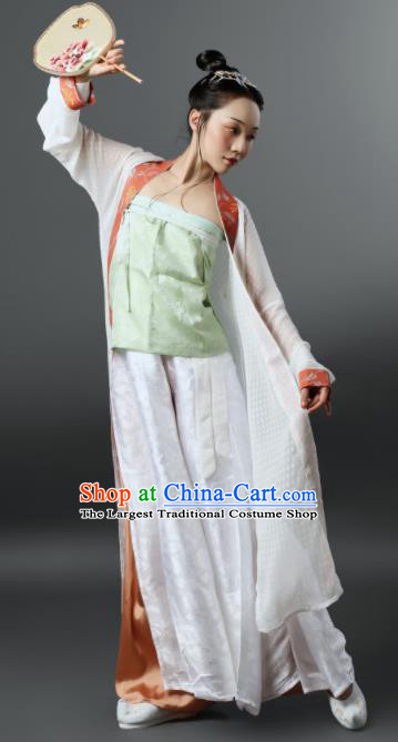 Chinese Ancient Song Dynasty Nobility Female Hanfu Dress Traditional Rich Dowager Replica Costume for Women