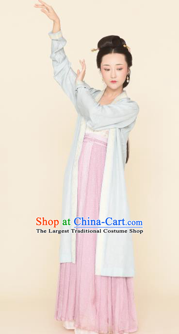 Chinese Ancient Song Dynasty Replica Costume Traditional Rich Lady Hanfu Dress for Women