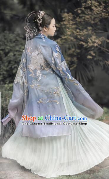 Traditional Chinese Tang Dynasty Imperial Princess Hanfu Dress Ancient Court Lady Embroidered Replica Costumes for Women