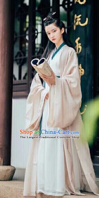 Traditional Chinese Jin Dynasty Female Swordsman Hanfu Dress Ancient Court Princess Replica Costumes for Women