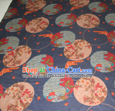 Asian Chinese Cheongsam Classical Clouds Pattern Navy Gambiered Guangdong Gauze Satin Drapery Brocade Traditional Brocade Silk Fabric