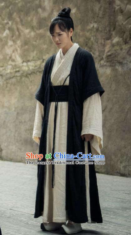 The Legend of Deification Chinese Ancient Shang Dynasty Swordswoman Historical Costume for Women