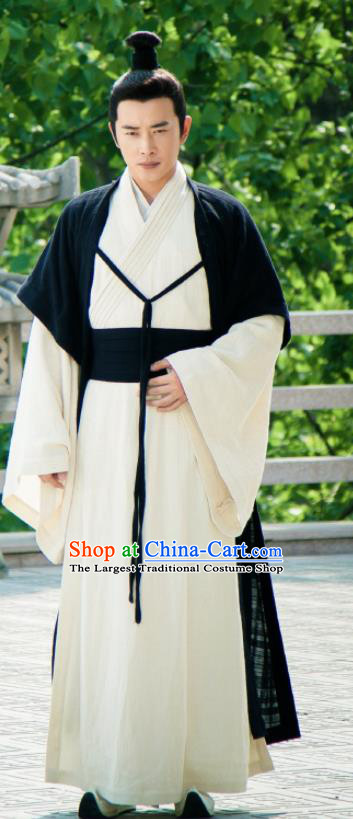 Chinese Ancient Taoism Swordsman Clothing The Legend of Deification Shang Dynasty Er Lang God Yang Jian Costume for Men