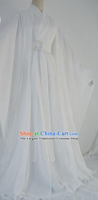 Customized Chinese Cosplay Swordsman Xie Lian White Costume Ancient Drama Childe Clothing for Men