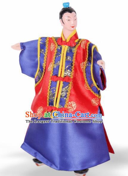 Traditional Chinese Handmade Nobility Childe Puppet Marionette Puppets String Puppet Wooden Image Arts Collectibles
