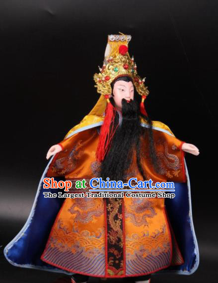 Traditional Chinese Handmade Emperor Puppet Marionette Puppets String Puppet Wooden Image Arts Collectibles