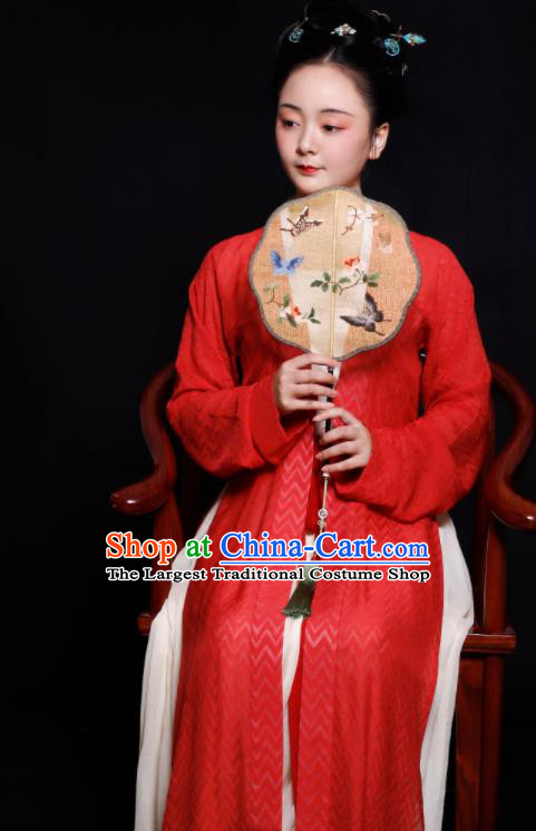 Chinese Traditional Song Dynasty Court Lady Hanfu Dress Ancient Young Mistress Replica Costumes for Women