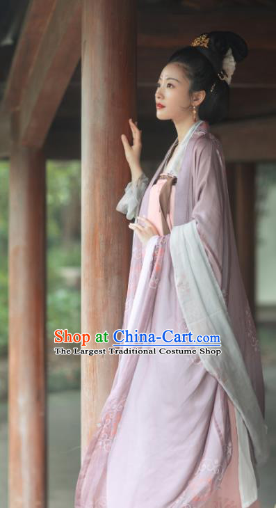 Chinese Traditional Tang Dynasty Imperial Consort Hanfu Dress Ancient Court Empress Replica Costumes for Women