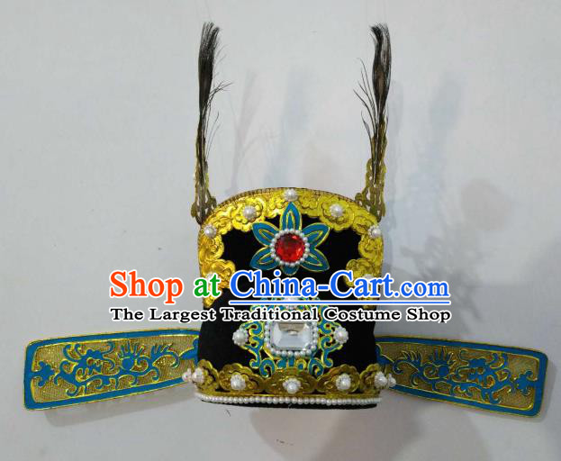 Traditional Chinese Beijing Opera Niche Hat Ancient Number One Scholar Headwear for Men