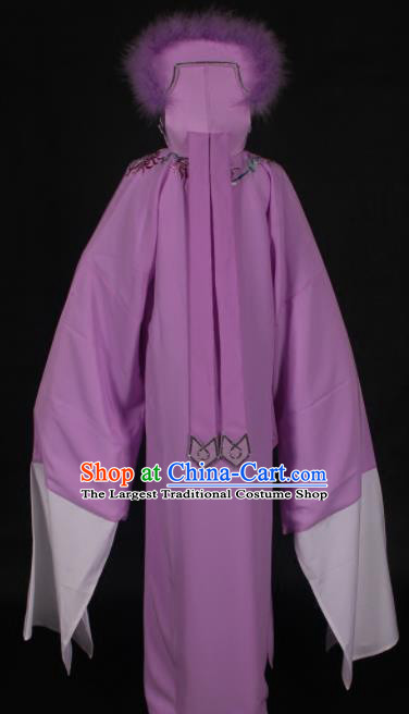 Traditional Chinese Huangmei Opera Niche Purple Robe Ancient Madam White Snake Xu Xian Costume for Men