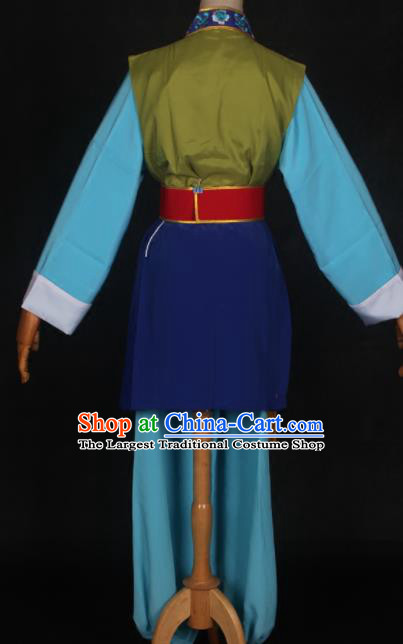 Traditional Chinese Peking Opera Old Women Dress Ancient Countrywoman Costume for Women
