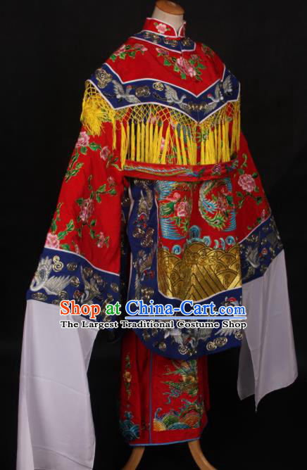 Traditional Chinese Peking Opera Diva Imperial Consort Red Dress Ancient Princess Costume for Women