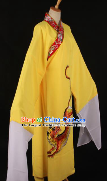 Traditional Chinese Shaoxing Opera Niche Yellow Robe Ancient Gifted Scholar Costume for Men