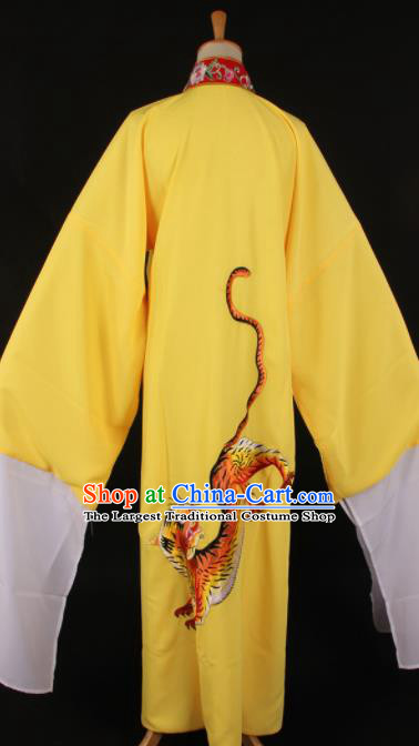 Traditional Chinese Shaoxing Opera Niche Yellow Robe Ancient Gifted Scholar Costume for Men