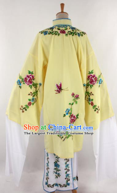 Chinese Traditional Beijing Opera Qin Xianglian Yellow Dress Ancient Peking Opera Diva Costume for Women