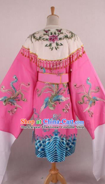 Chinese Beijing Opera Imperial Consort Pink Dress Ancient Traditional Peking Opera Actress Costume for Women