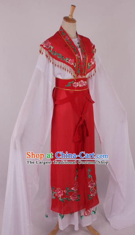 Chinese Traditional Beijing Opera Actress Princess Red Dress Ancient Peking Opera Diva Costume for Women