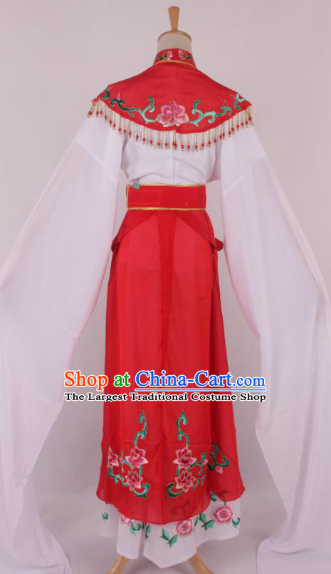 Chinese Traditional Beijing Opera Actress Princess Red Dress Ancient Peking Opera Diva Costume for Women