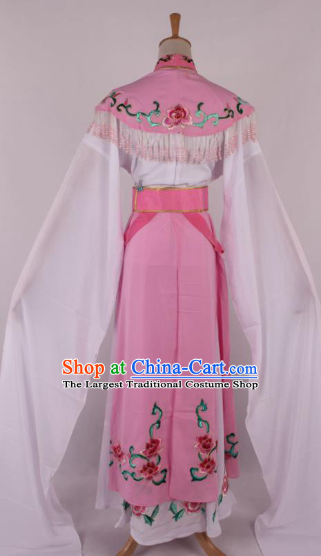 Chinese Traditional Beijing Opera Actress Princess Pink Dress Ancient Peking Opera Diva Costume for Women
