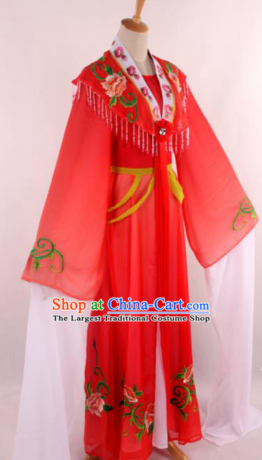 Chinese Traditional Opera Romance of the West Chamber Red Dress Ancient Peking Opera Nobility Lady Costume for Women
