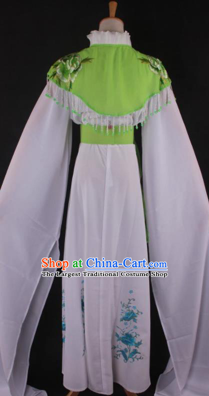 Professional Chinese Beijing Opera Princess Green Dress Ancient Traditional Peking Opera Diva Costume for Women