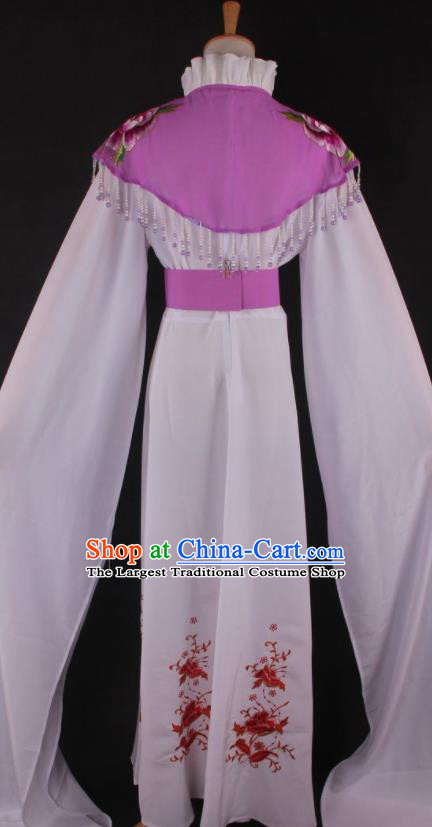 Professional Chinese Beijing Opera Princess Purple Dress Ancient Traditional Peking Opera Diva Costume for Women