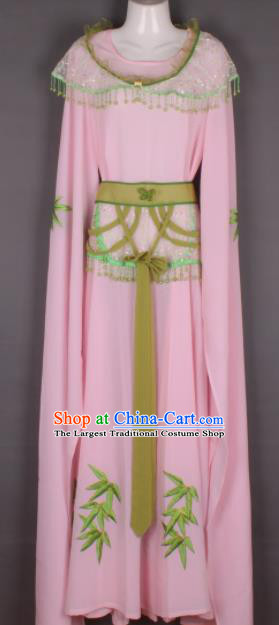Professional Chinese Beijing Opera Young Lady Pink Dress Ancient Traditional Peking Opera Costume for Women