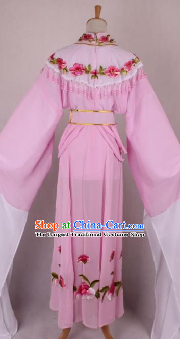 Professional Chinese Beijing Opera Nobility Lady Pink Dress Ancient Traditional Peking Opera Costume for Women