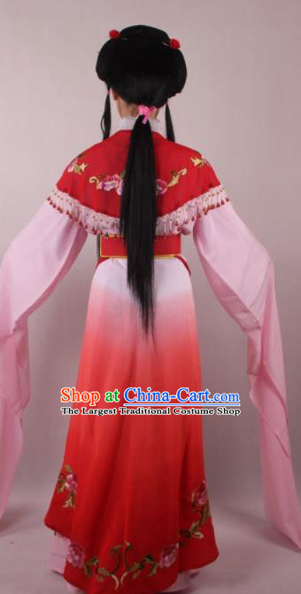 Professional Chinese Beijing Opera Rich Lady Red Dress Ancient Traditional Peking Opera Diva Costume for Women