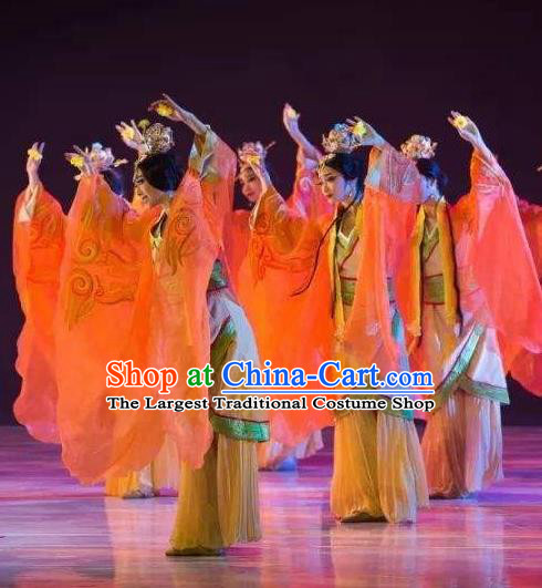 Traditional Chinese Classical Dance Confucius Costume Court Drama Stage Show Beautiful Dance Dress for Women