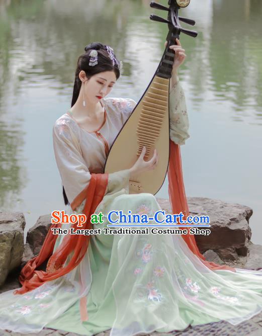 Chinese Ancient Flying Fairy Hanfu Dress Traditional Tang Dynasty Court Lady Replica Costumes for Women