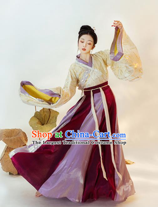 Chinese Ancient Court Princess Hanfu Dress Traditional Jin Dynasty Imperial Concubine Replica Costumes for Women
